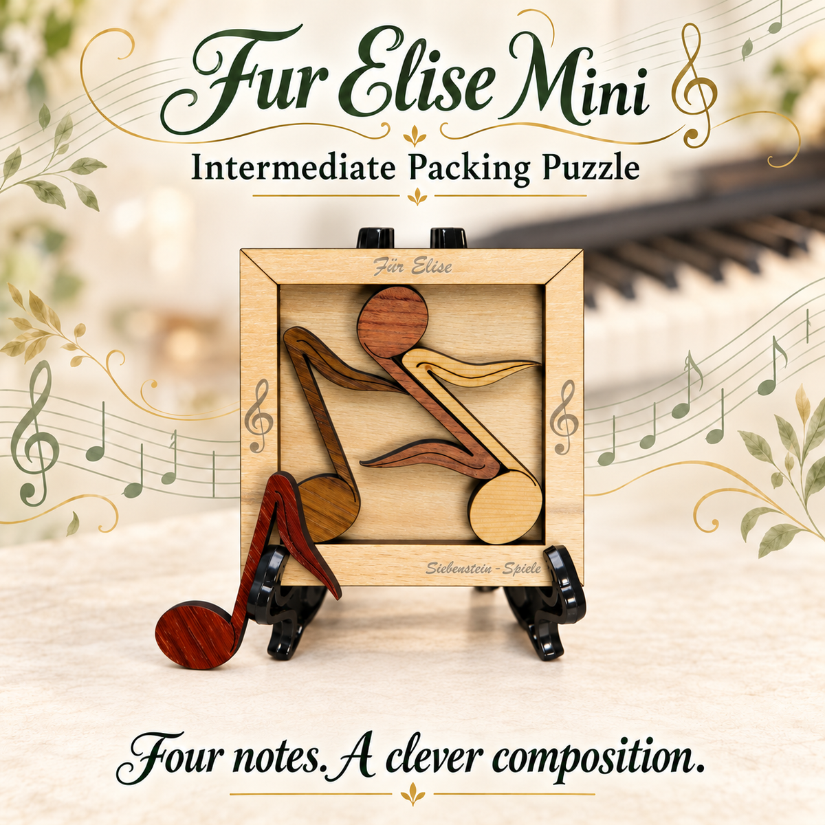 Fur Elise Mini – Intermediate Packing Puzzle by Siebenstein-Spiele