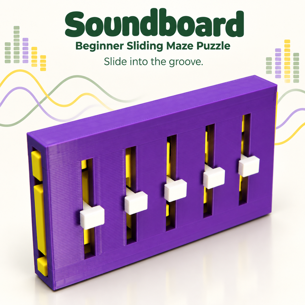 Soundboard – Beginner Sliding Maze Puzzle by PuzzledByPiker