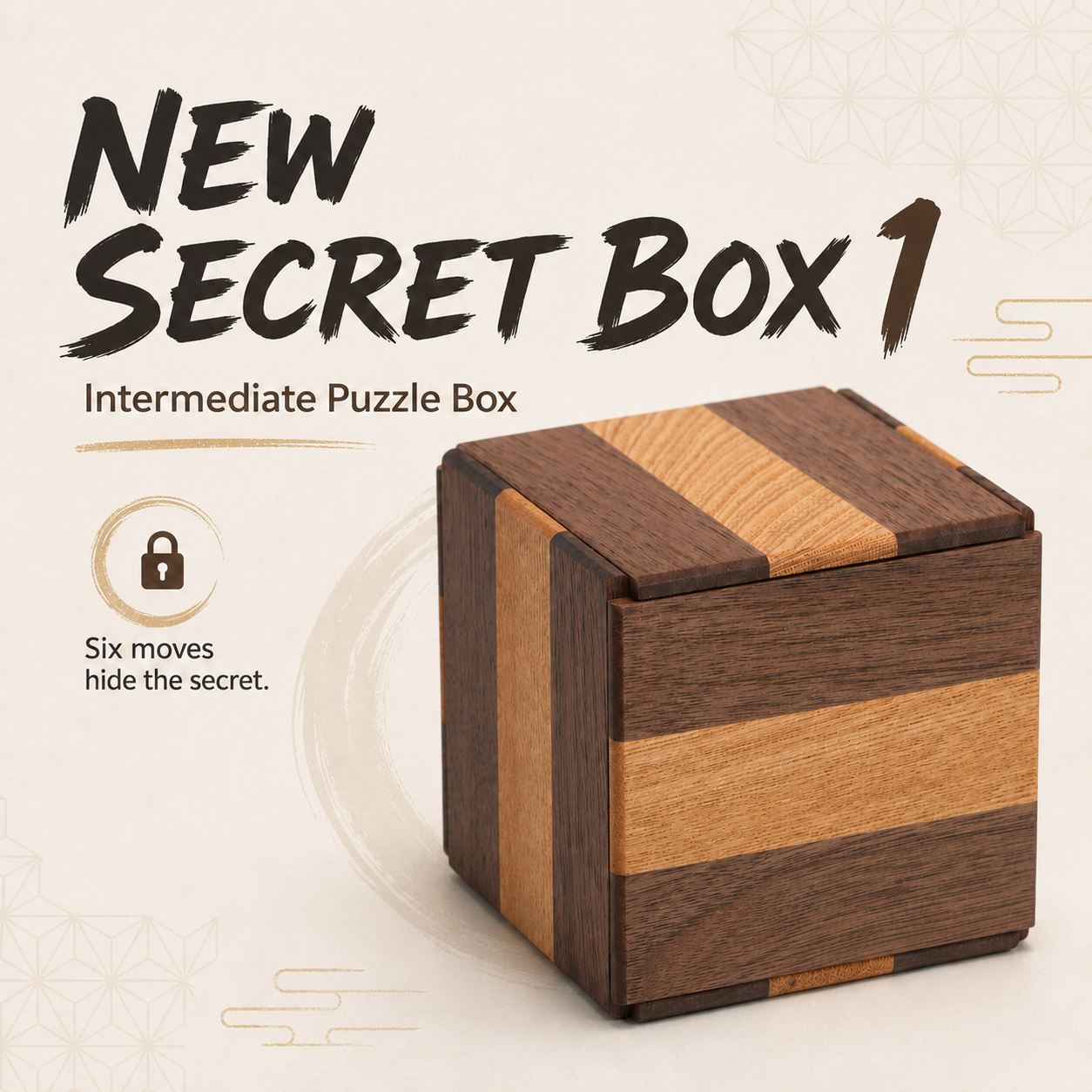 New Secret Box 1 – Intermediate Puzzle Box by Karakuri Creation Group