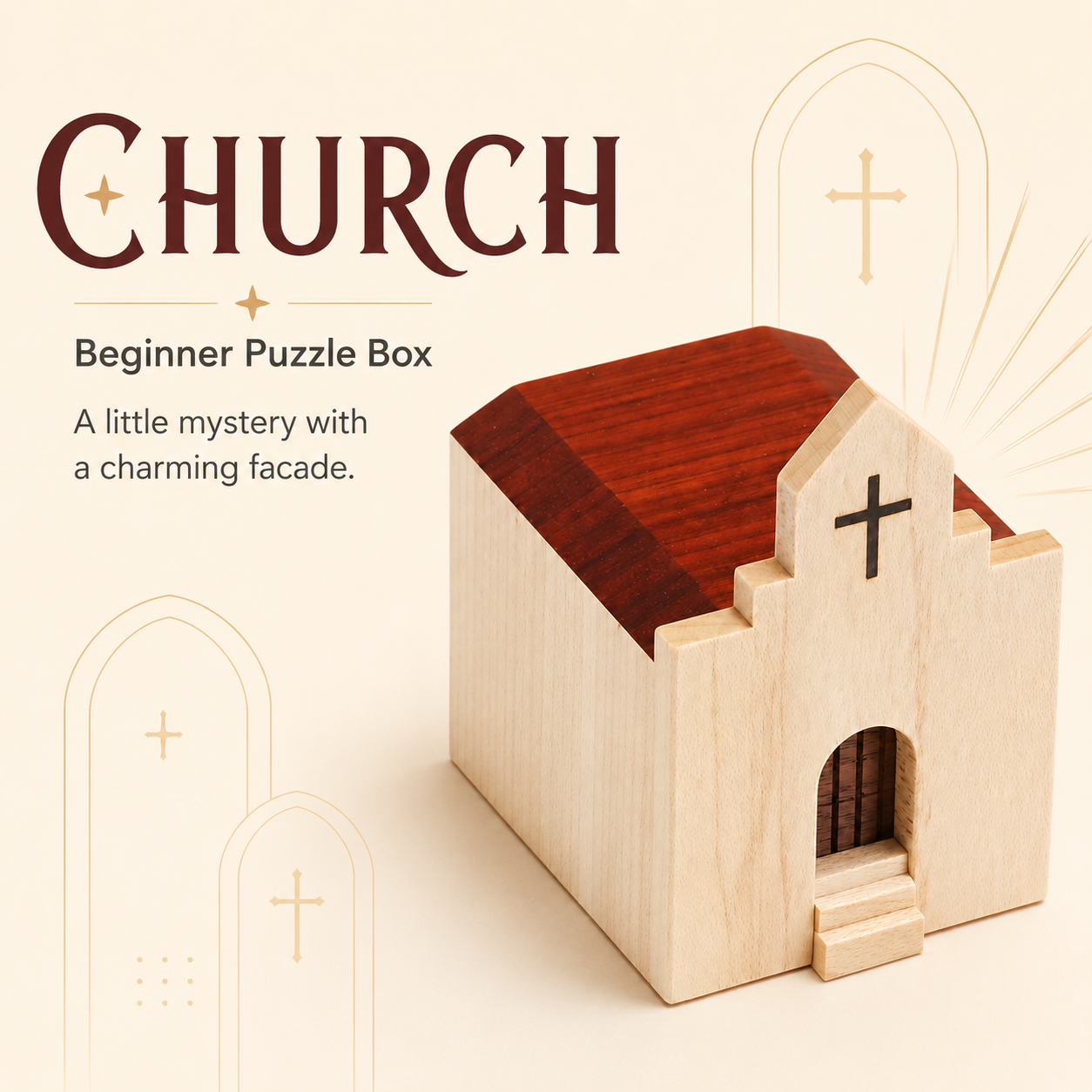 Church – Beginner Puzzle Box by Karakuri Creation Group