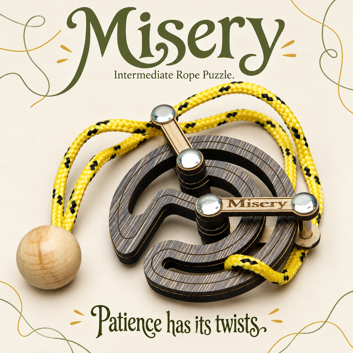 Misery – Intermediate Rope Puzzle by Siebenstein-Spiele