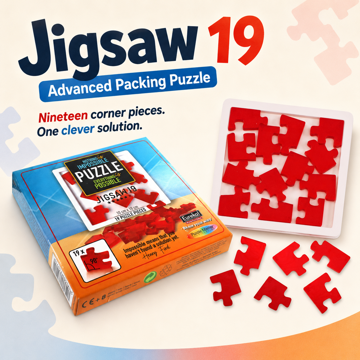 Jigsaw 19 (Hanayama Version) – Advanced Packing Puzzle by Hanayama