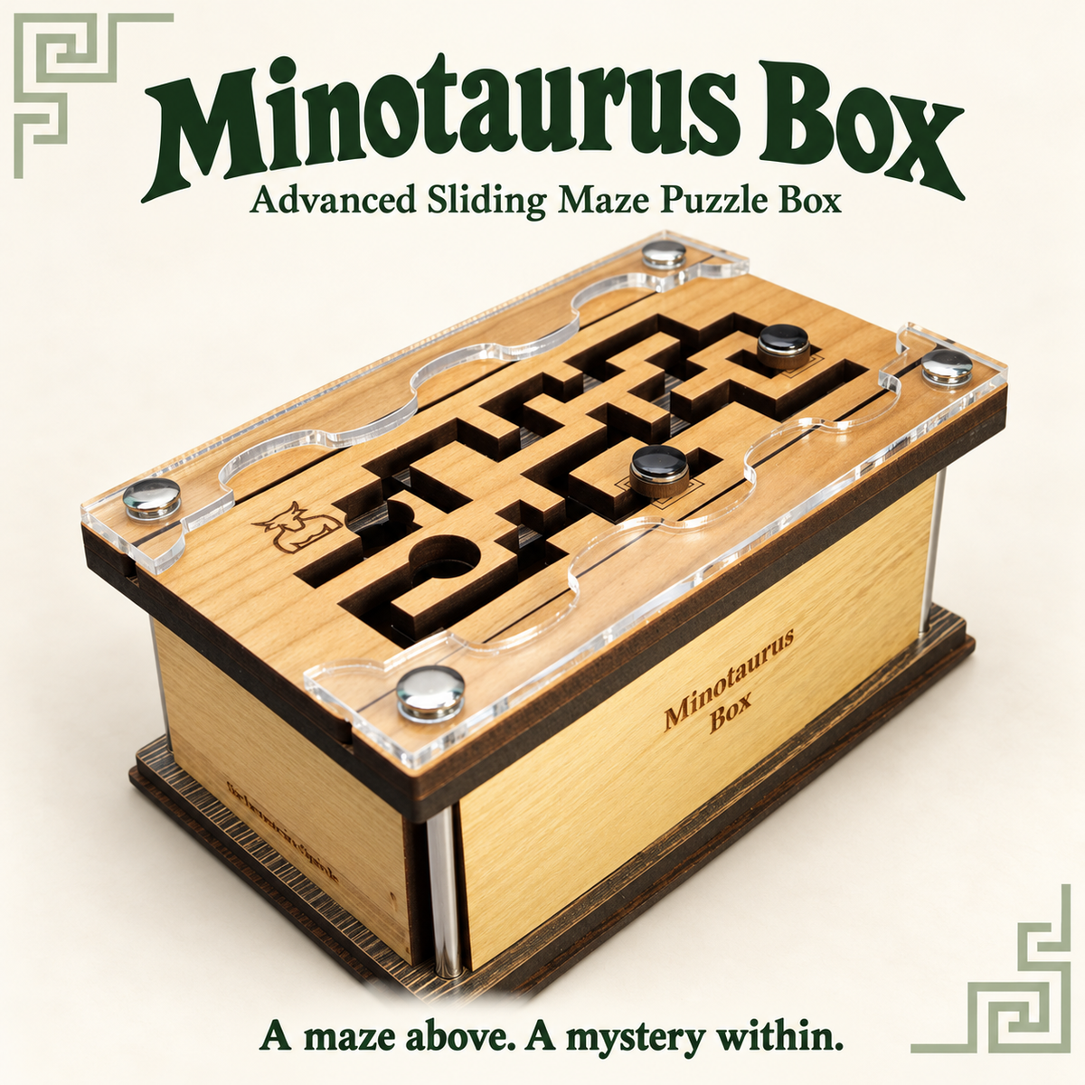 Minotaurus Box – Advanced Sliding Maze Puzzle Box by Siebenstein-Spiele