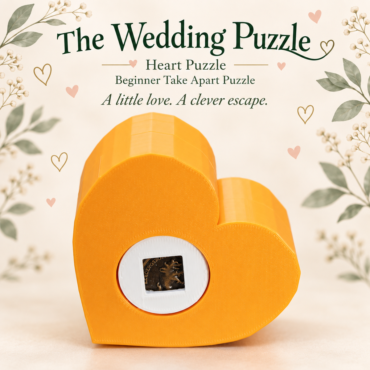 The Wedding Puzzle (Heart Puzzle) – Beginner Take Apart Puzzle