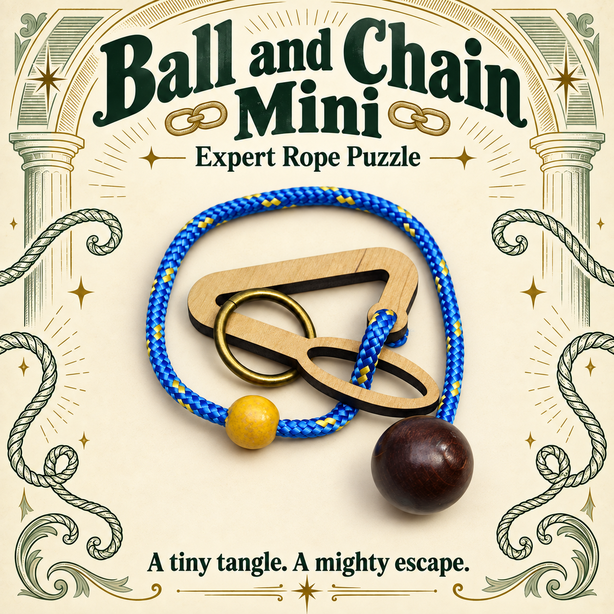 Ball and Chain Mini – Expert Rope Puzzle by Siebenstein-Spiele