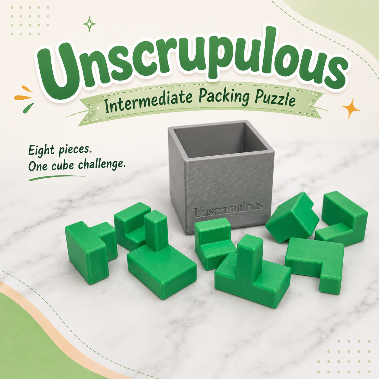 Unscrupulous – Intermediate Packing Puzzle by Team JB Hobbies