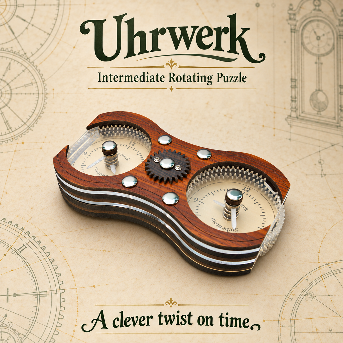 Uhrwerk – Intermediate Rotating Puzzle by Siebenstein-Spiele