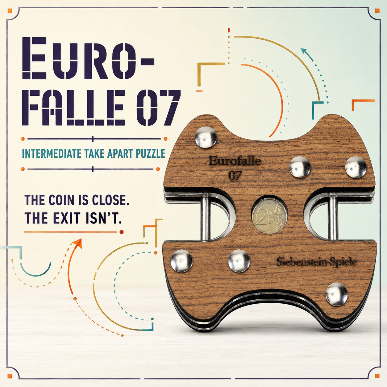 Euro-Falle 07 – Intermediate Take Apart Puzzle by Siebenstein-Spiele