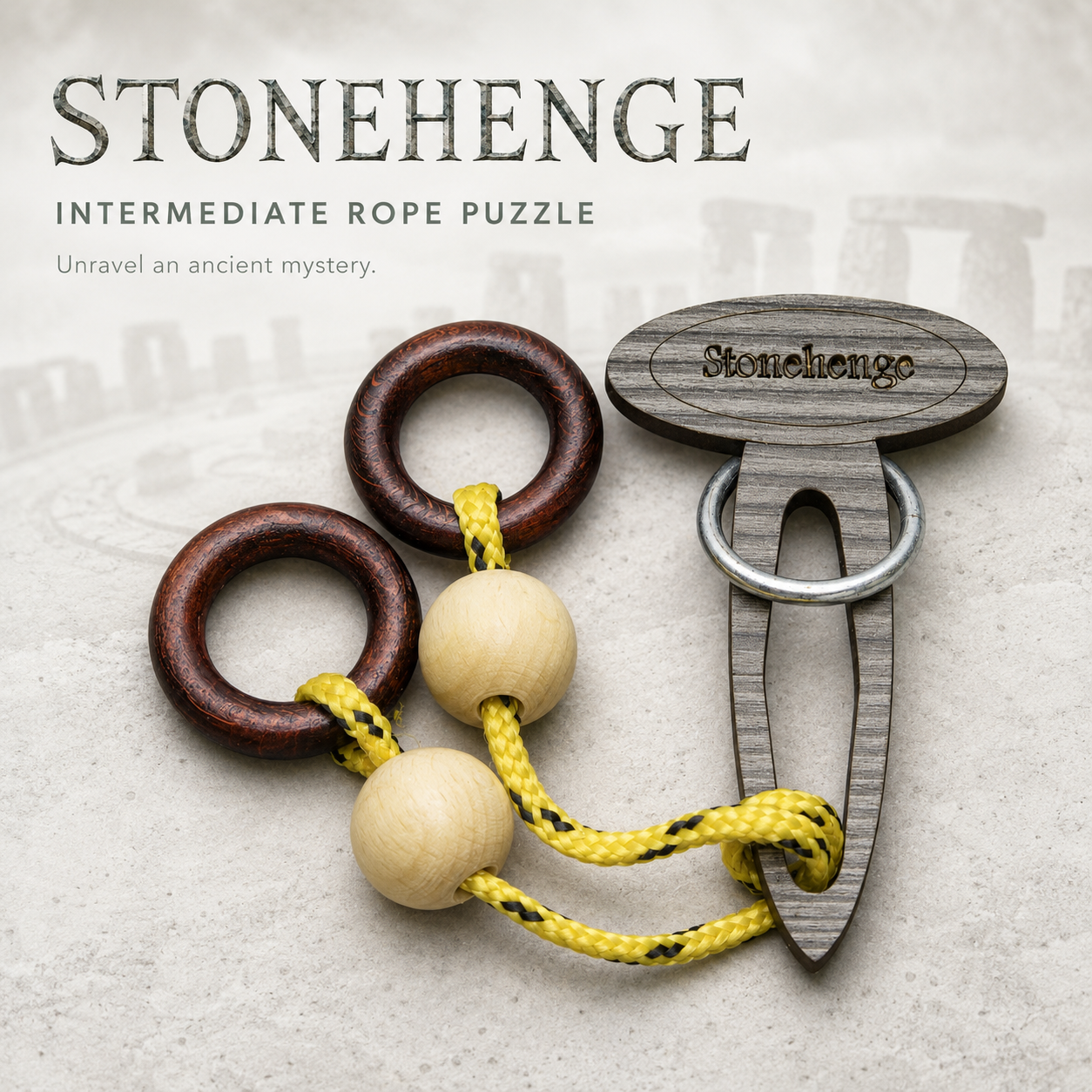 Stonehenge – Intermediate Rope Puzzle by Siebenstein-Spiele