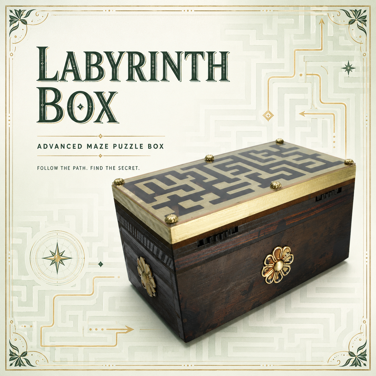 Labyrinth Box – Advanced Maze Puzzle Box by Jean Claude Constantin