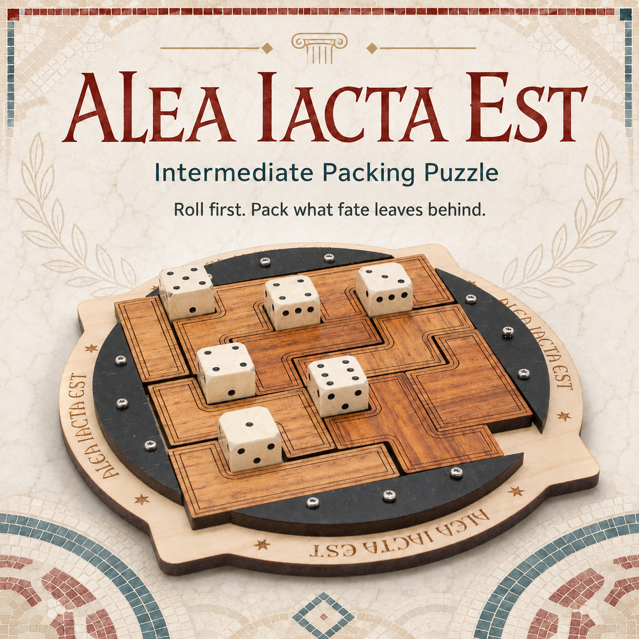 Alea Iacta Est – Intermediate Packing Puzzle by Jean Claude Constantin
