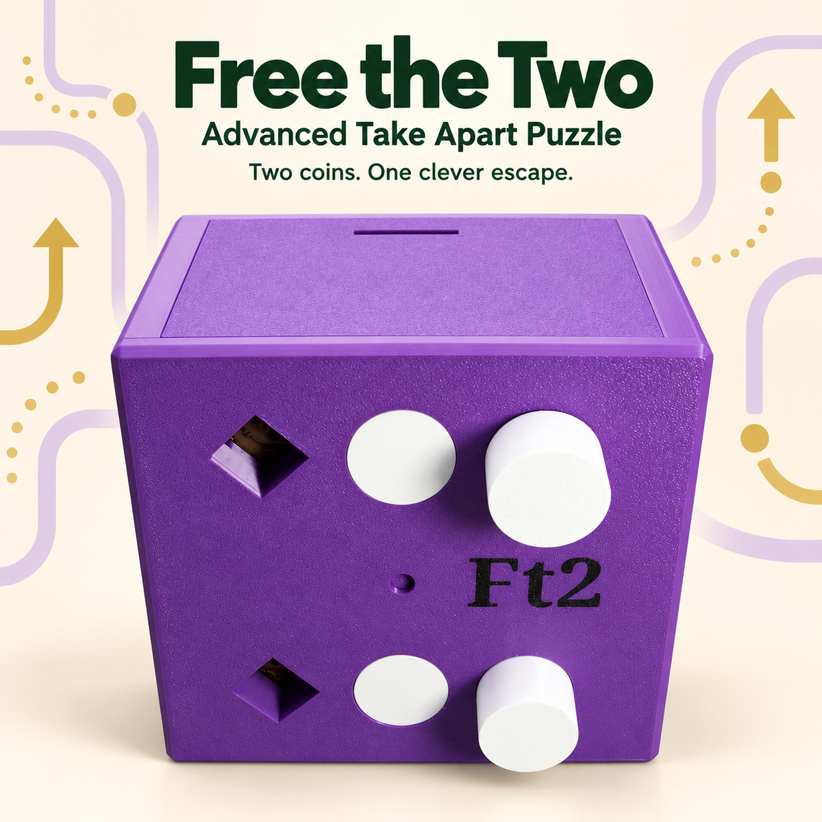 Free the Two – Advanced Take Apart Puzzle by PuzzledByPiker