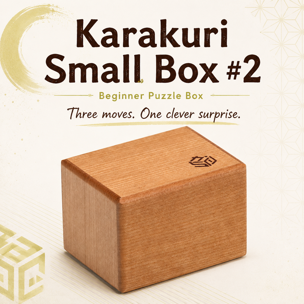 Karakuri Small Box #2 – Beginner Puzzle Box by Karakuri Creation Group