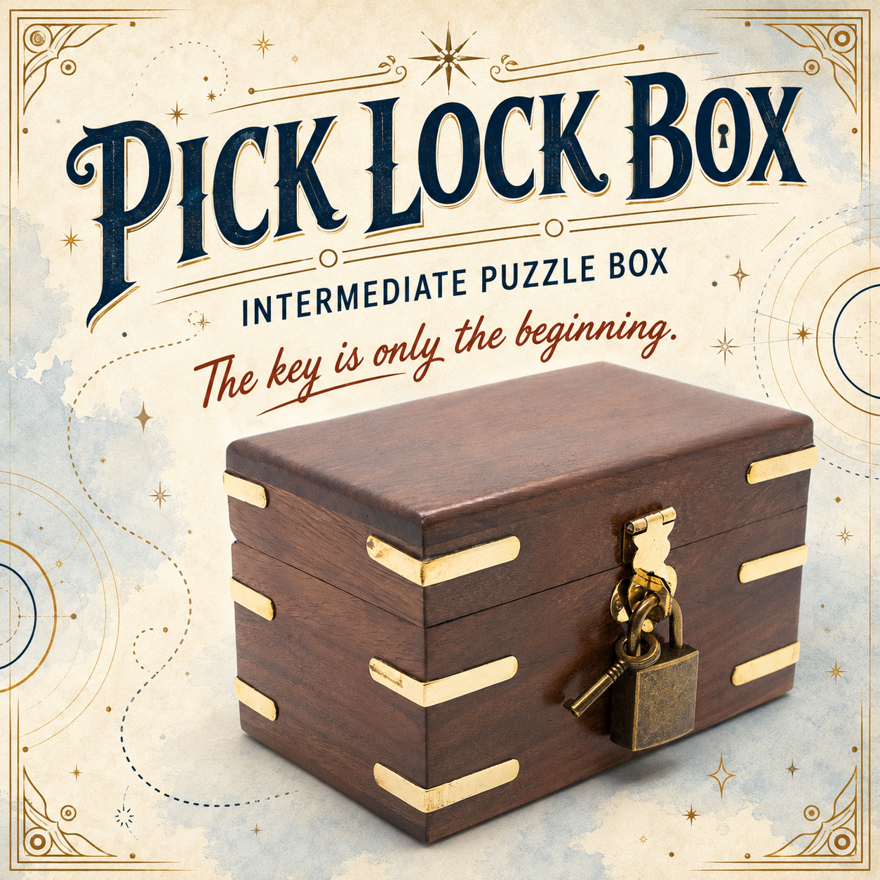Pick Lock Box – Intermediate Puzzle Box by Jean Claude Constantin