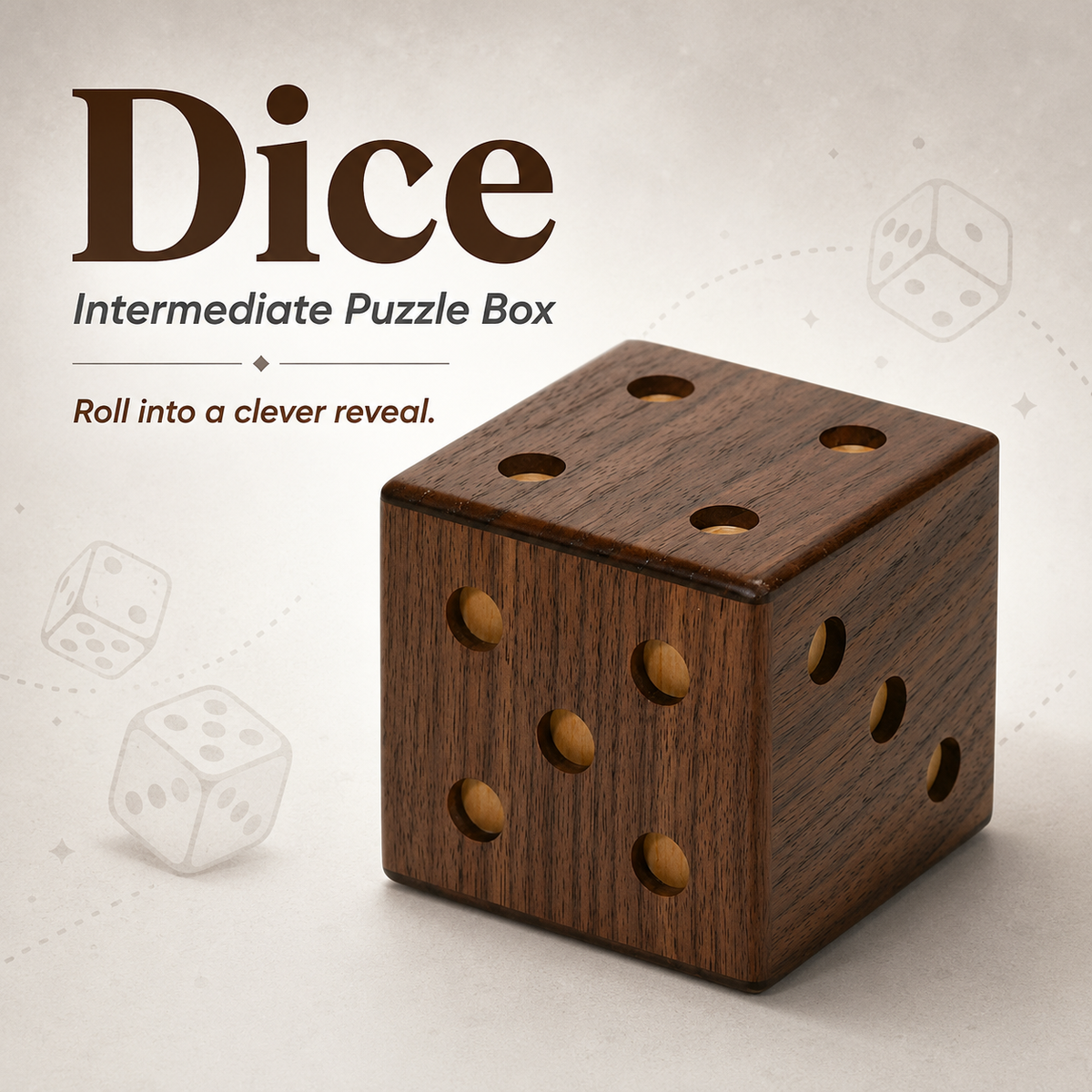 Dice – Intermediate Puzzle Box by Karakuri Creation Group