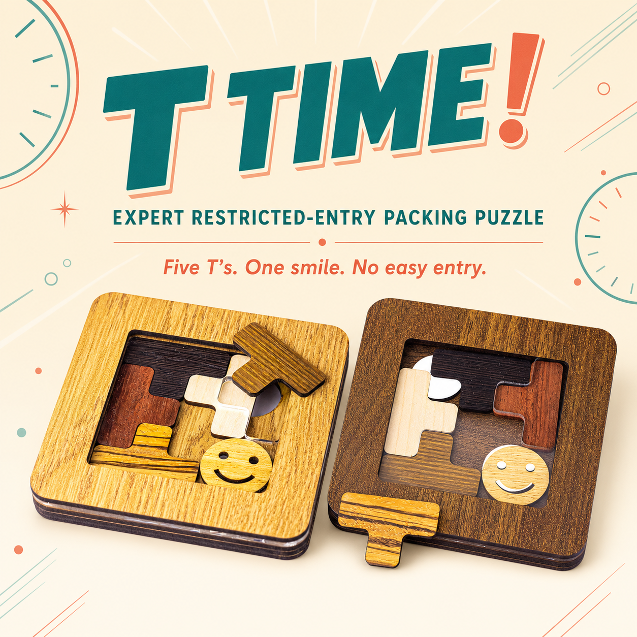 T TIME! – Expert Packing Puzzle by Pelikan Puzzles