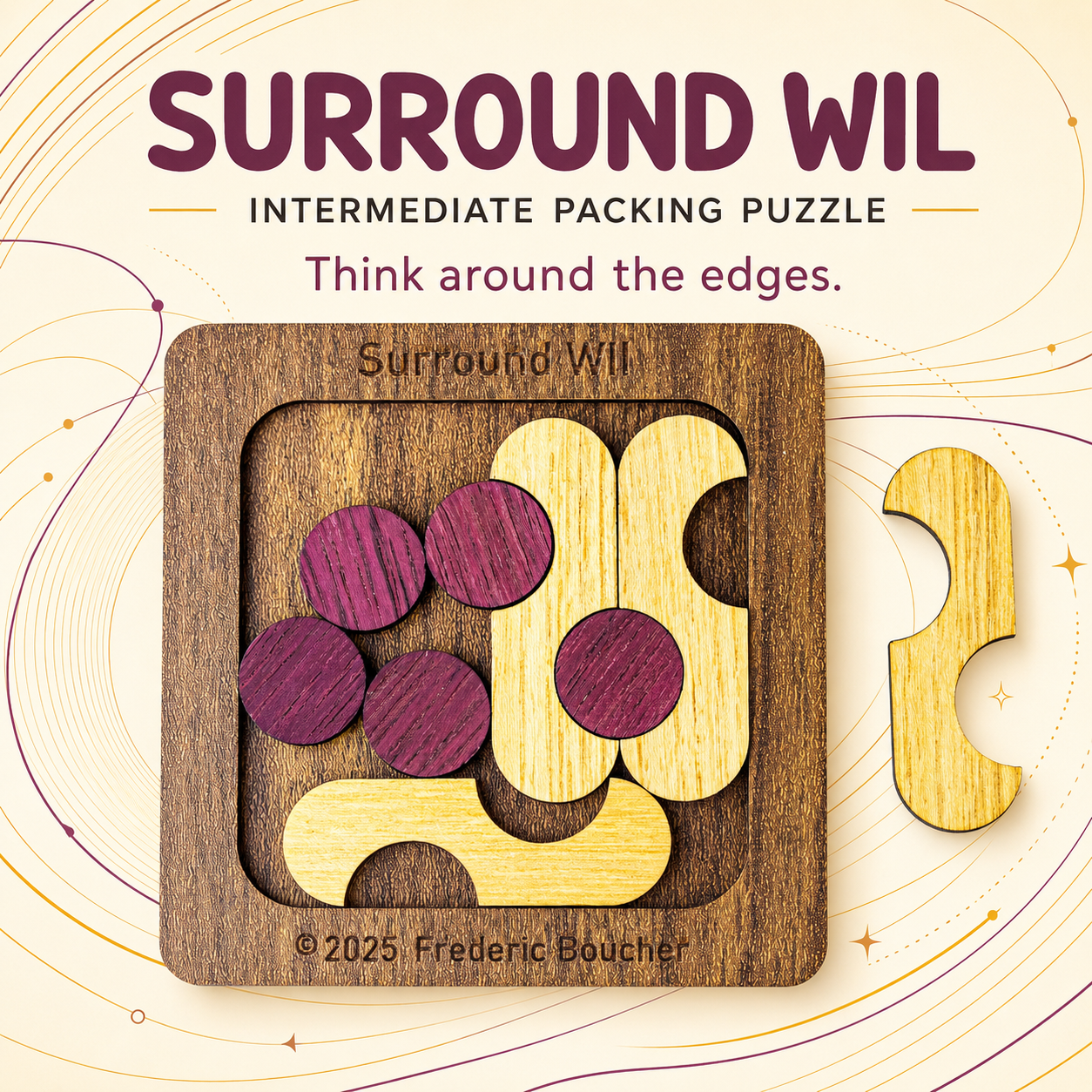 Surround Wil – Intermediate Packing Puzzle by Pelikan Puzzles