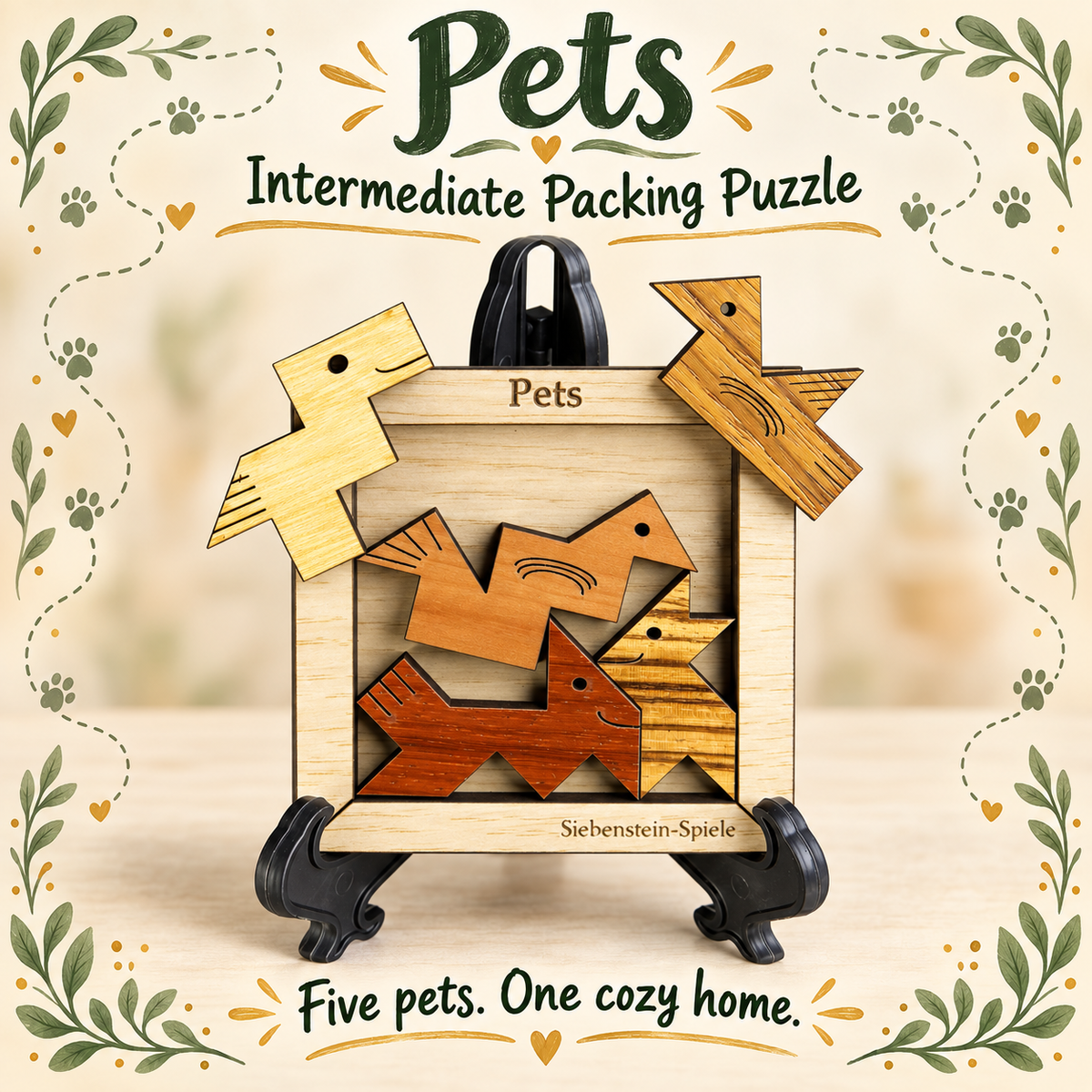 Pets – Intermediate Packing Puzzle by Siebenstein-Spiele