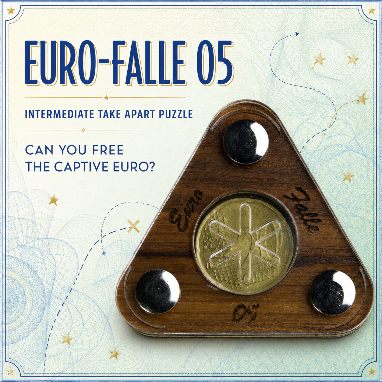 Euro-Falle 05 – Intermediate Take Apart Puzzle by Siebenstein-Spiele