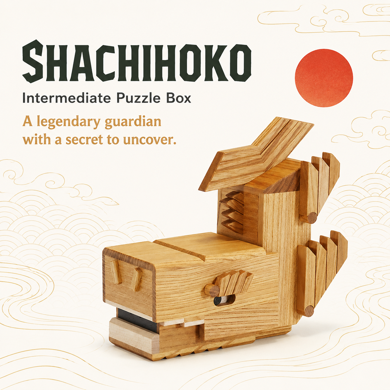 Shachihoko – Intermediate Puzzle Box by Karakuri Creation Group