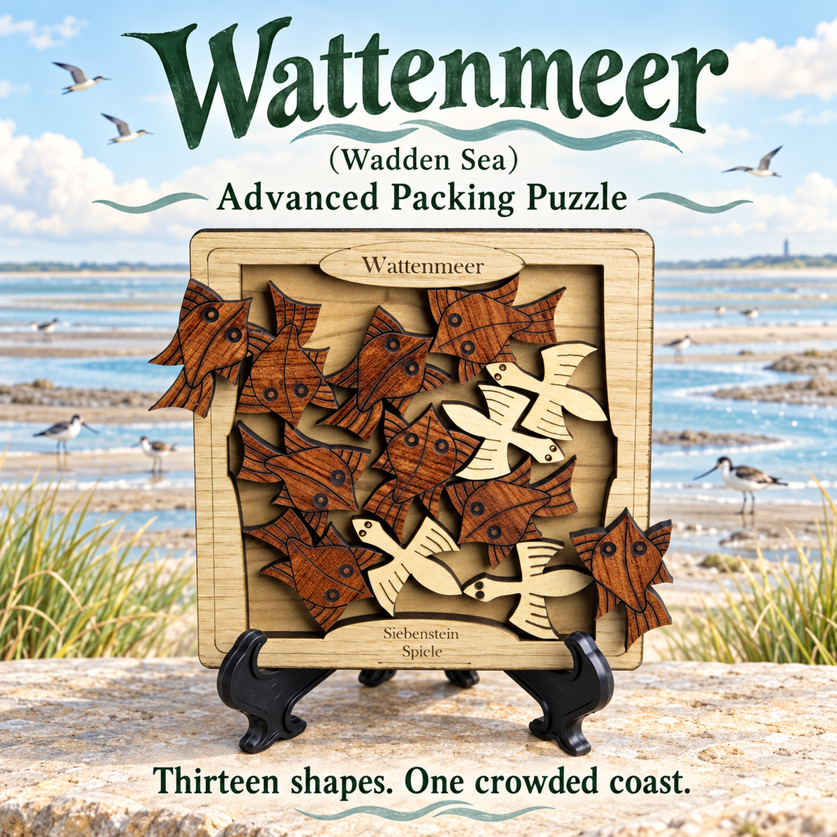 Wattenmeer (Wadden Sea) – Advanced Packing Puzzle by Siebenstein-Spiele