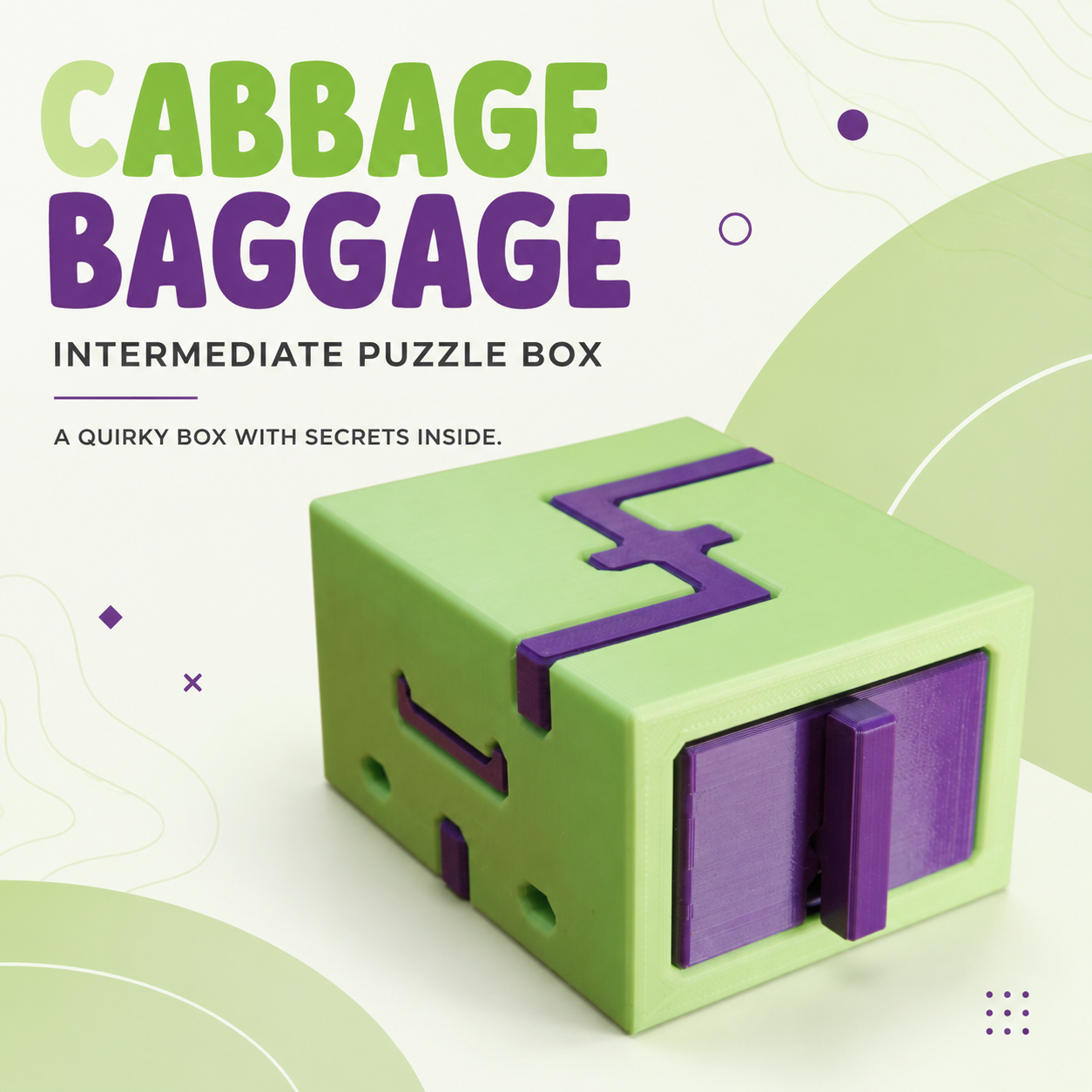 Cabbage Baggage – Intermediate Puzzle Box by Rex Rossano Perez