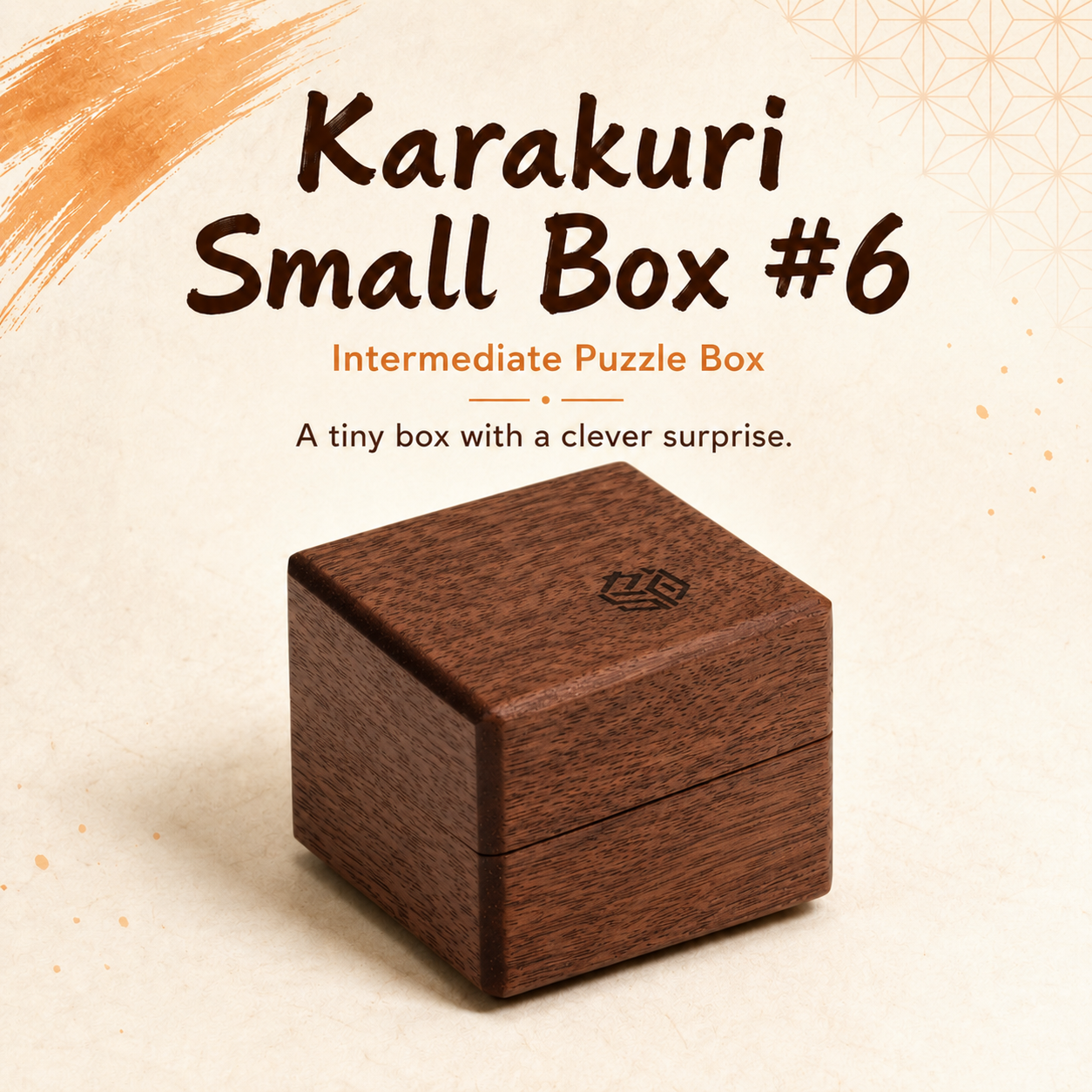 Karakuri Small Box #6 – Intermediate Puzzle Box by Karakuri Creation Group