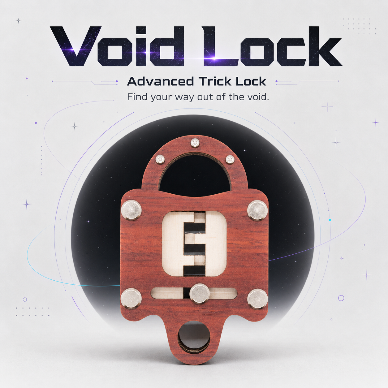 Void Lock - Wood – Advanced Trick Lock by Jean Claude Constantin