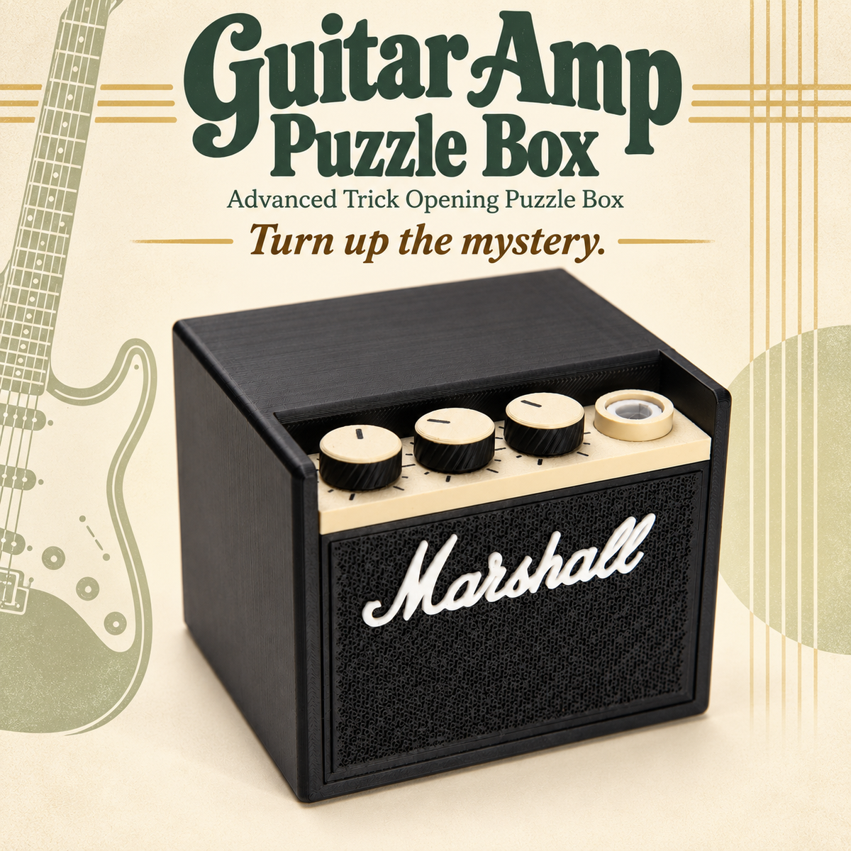 Guitar Amp Puzzle Box – Advanced Trick Opening Puzzle Box by Team JB Hobbies