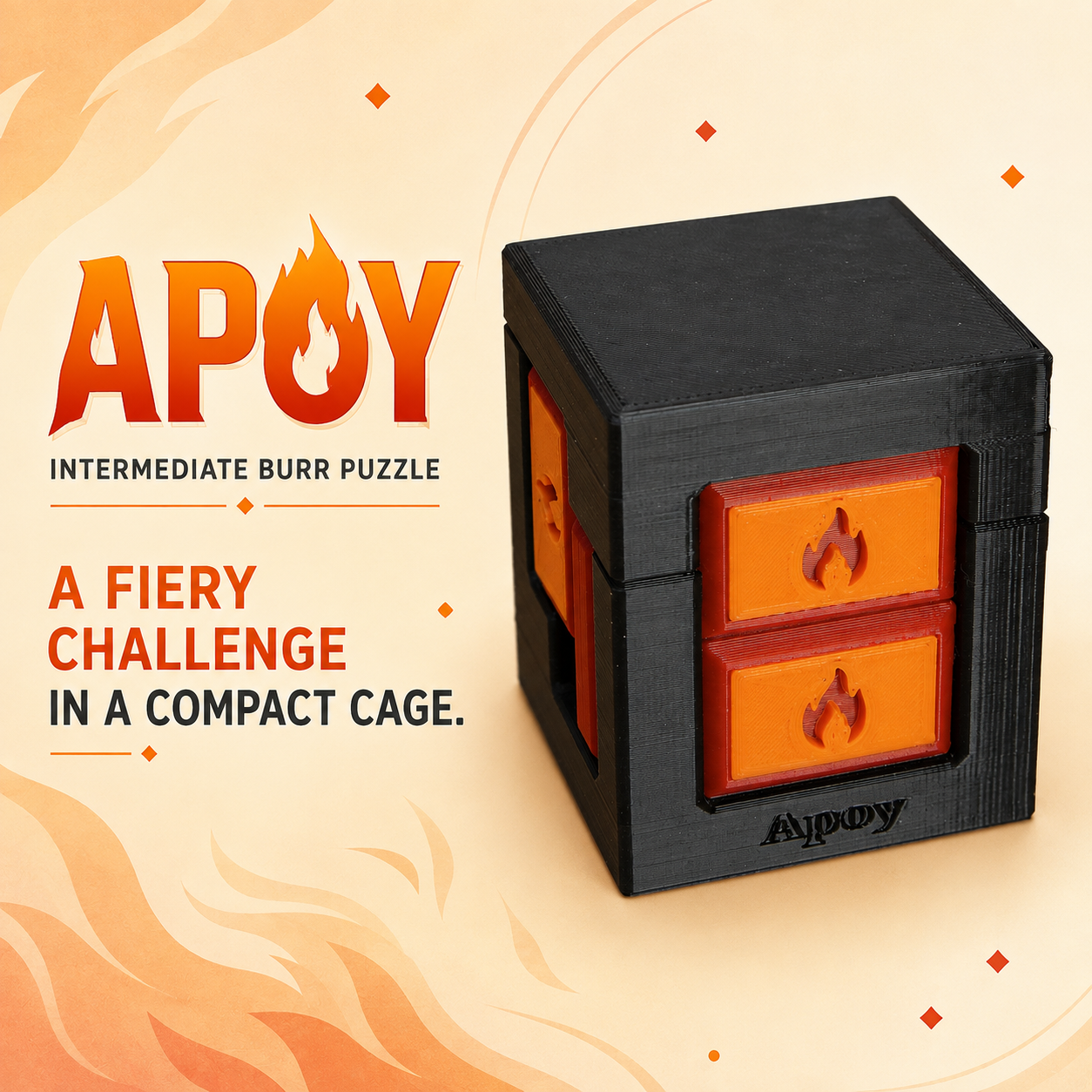 Apoy – Intermediate Burr Puzzle by Rex Rossano Perez
