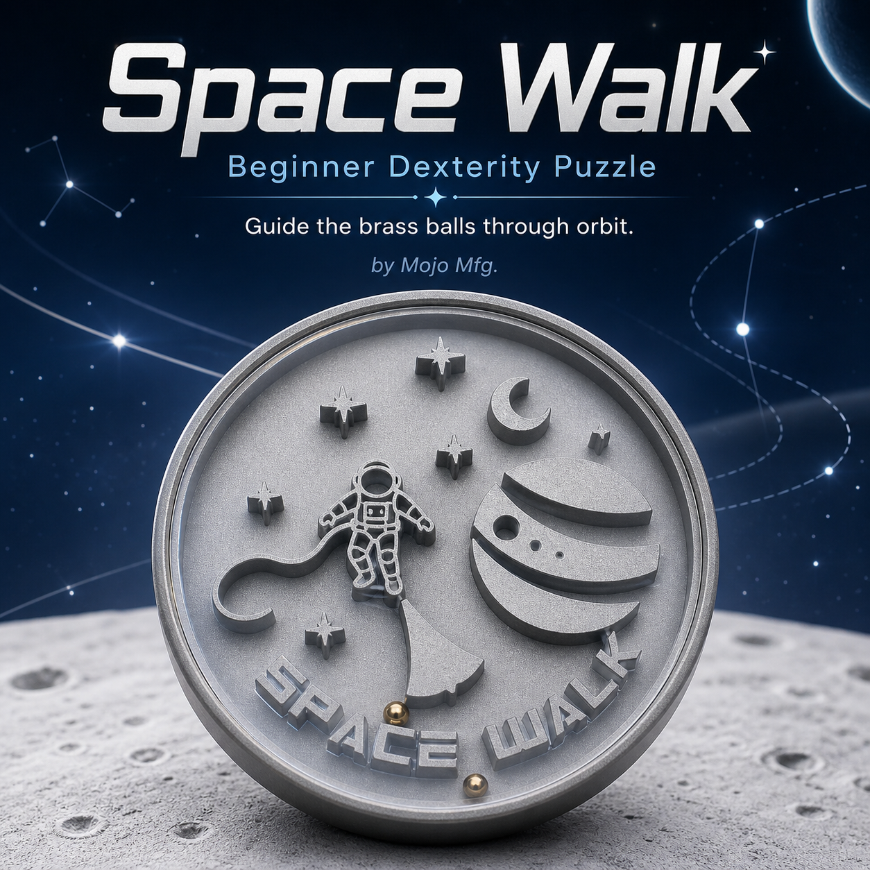 Space Walk – Beginner Dexterity Puzzle by Mojo Mfg.