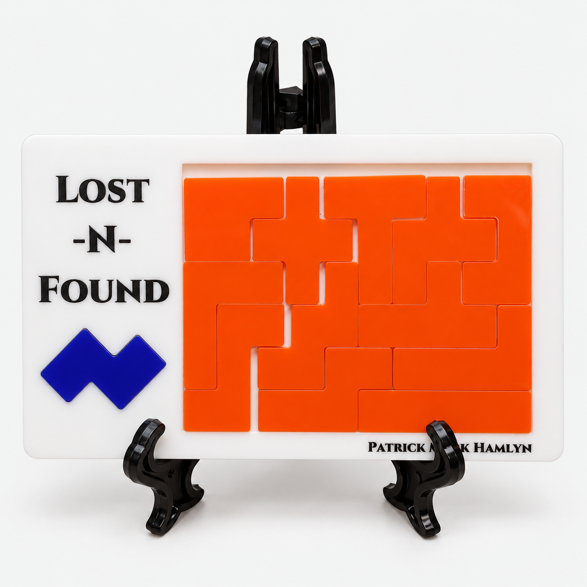 Lost-N-Found complete source view with stand and loose blue piece