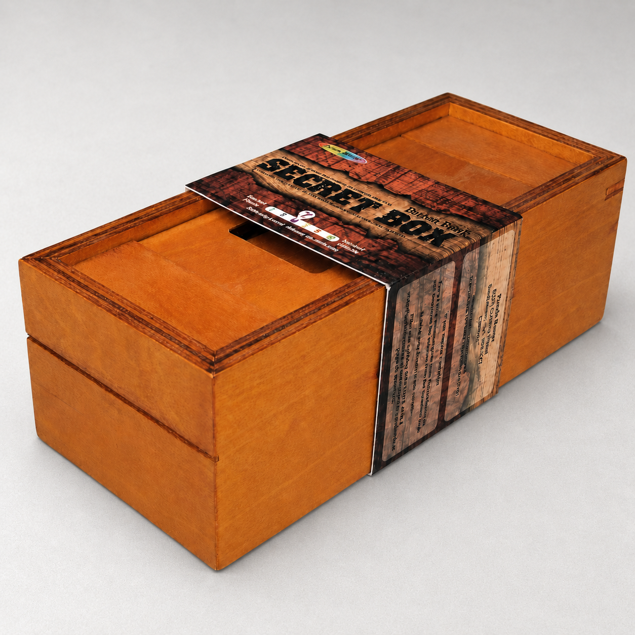 Button Bank Secret Opening Box – Intermediate Puzzle Box by Puzzle Master