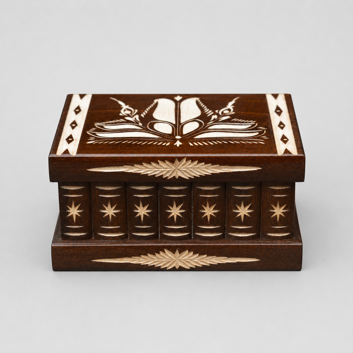 Romanian Large Puzzle Box – Intermediate Trick Opening Puzzle Box by TransylvanyArt