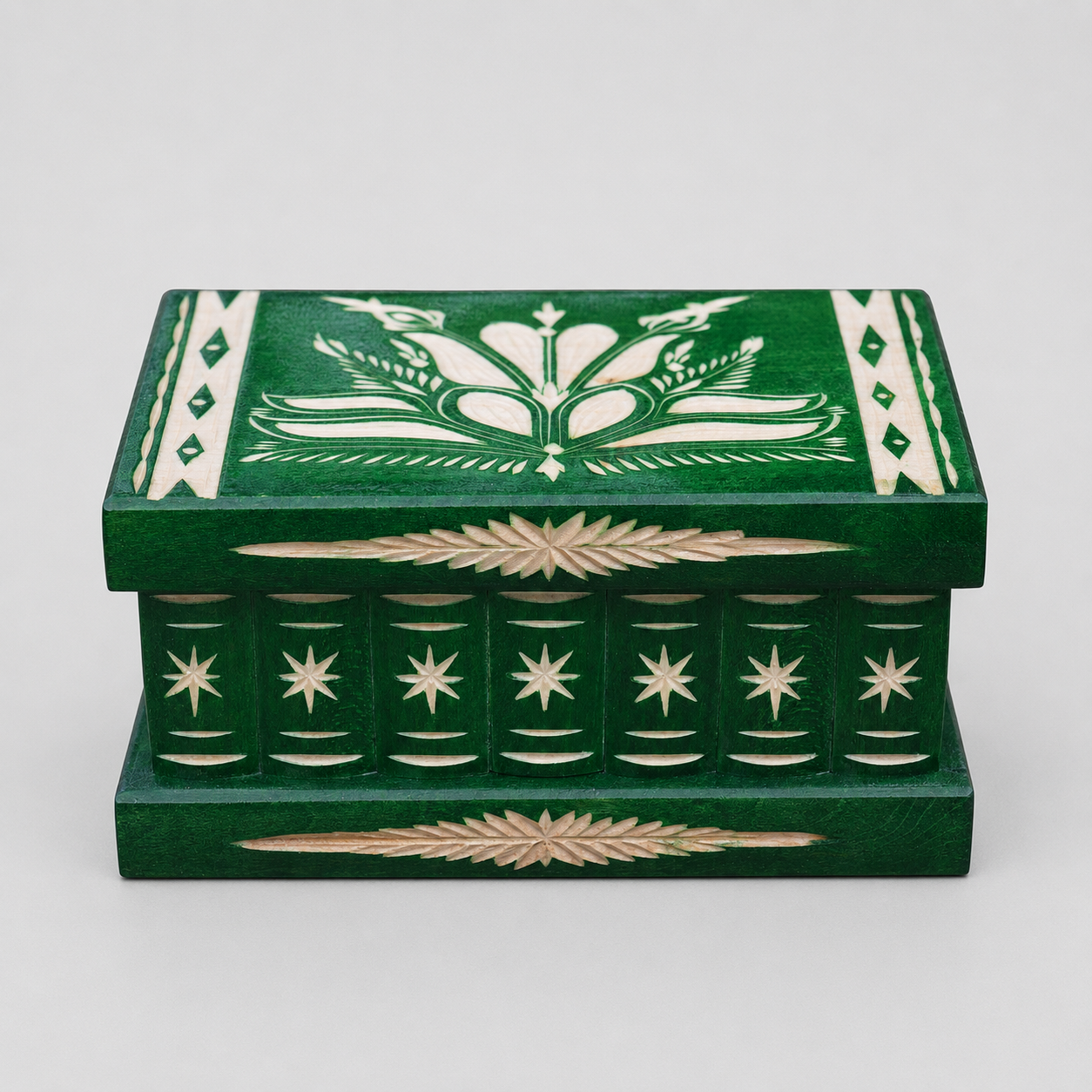 Romanian Large Puzzle Box – Intermediate Trick Opening Puzzle Box by TransylvanyArt