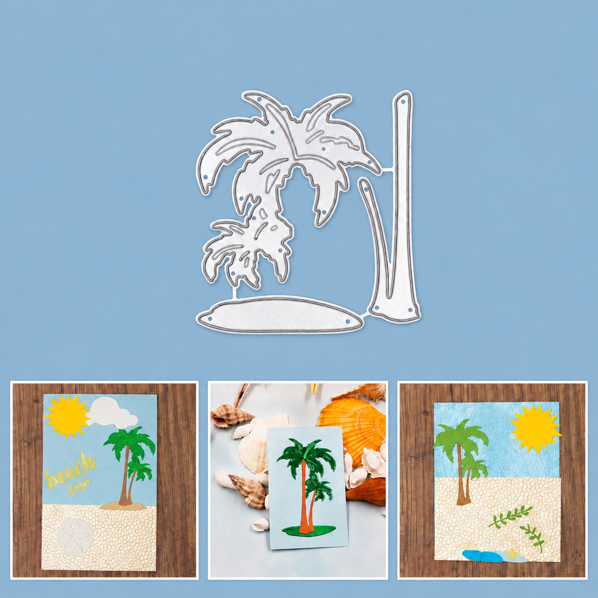 Palm Trees w Oasis / Sand Dune Cutting Dies