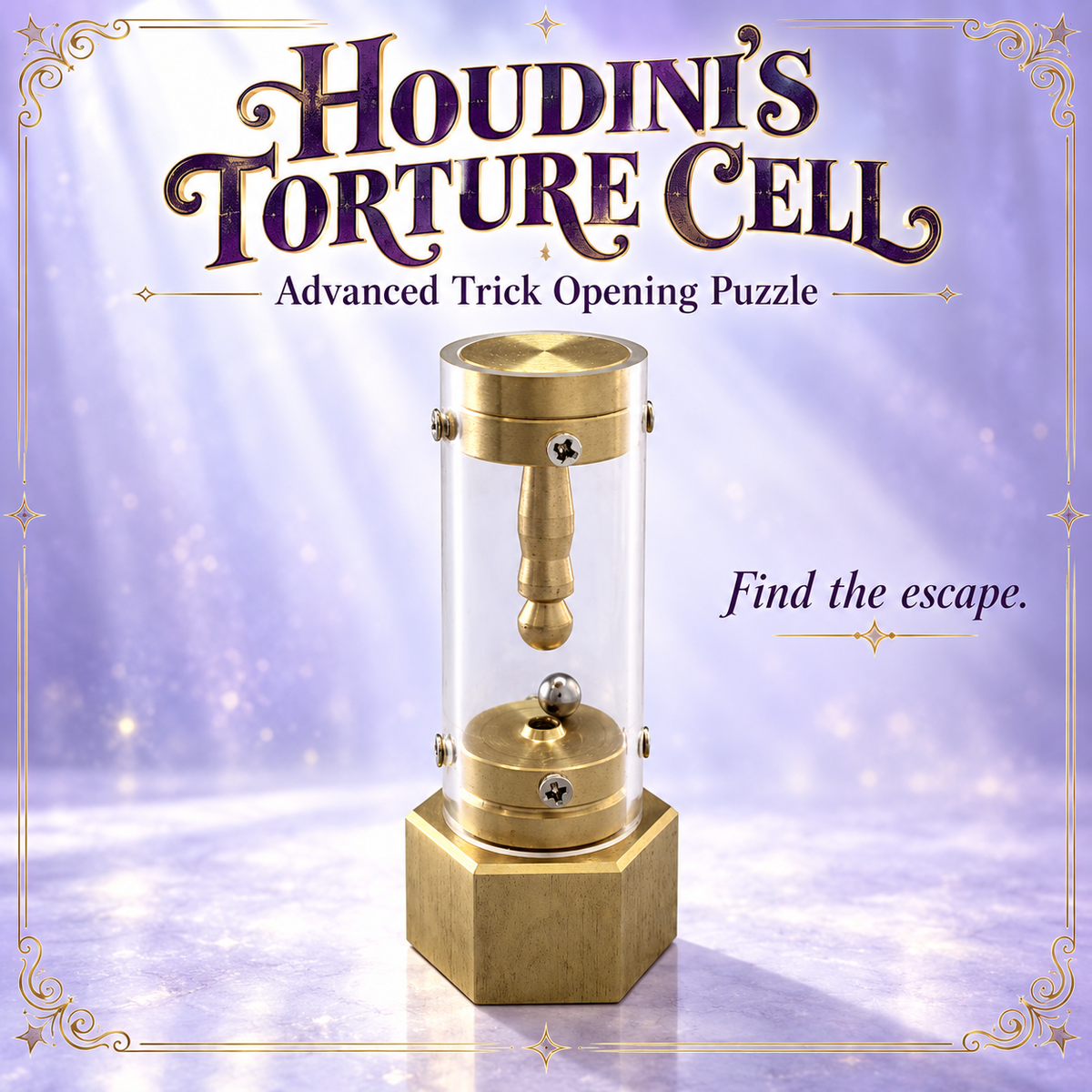 Houdini's Torture Cell puzzle hero