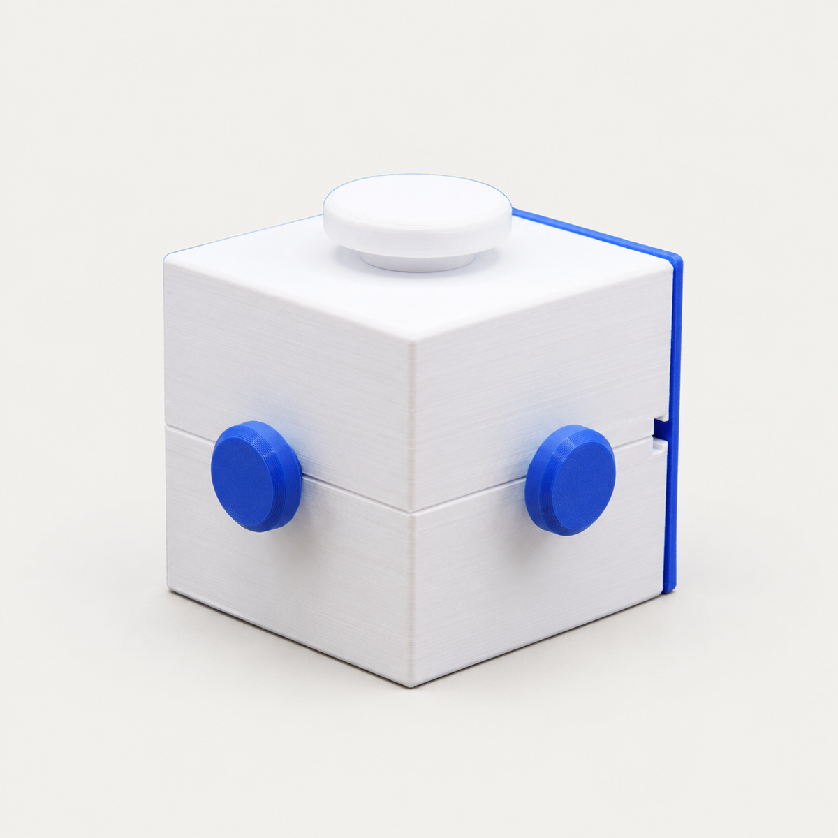 Keebox Blue sequential discovery puzzle box — product view 3 on a neutral background