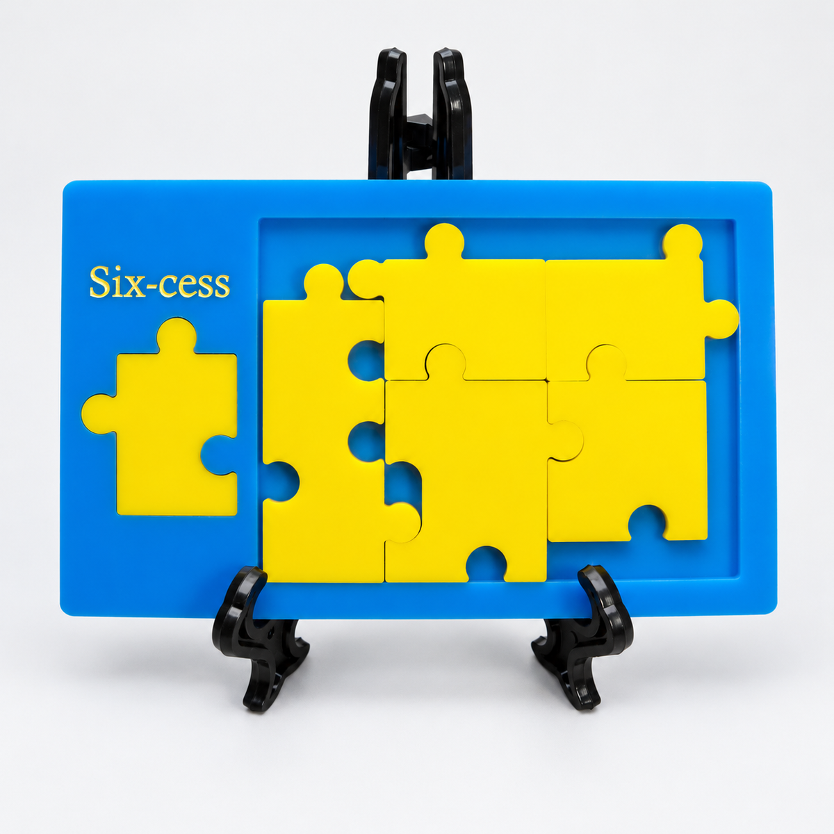 Six-cess acrylic packing puzzle - product view 1