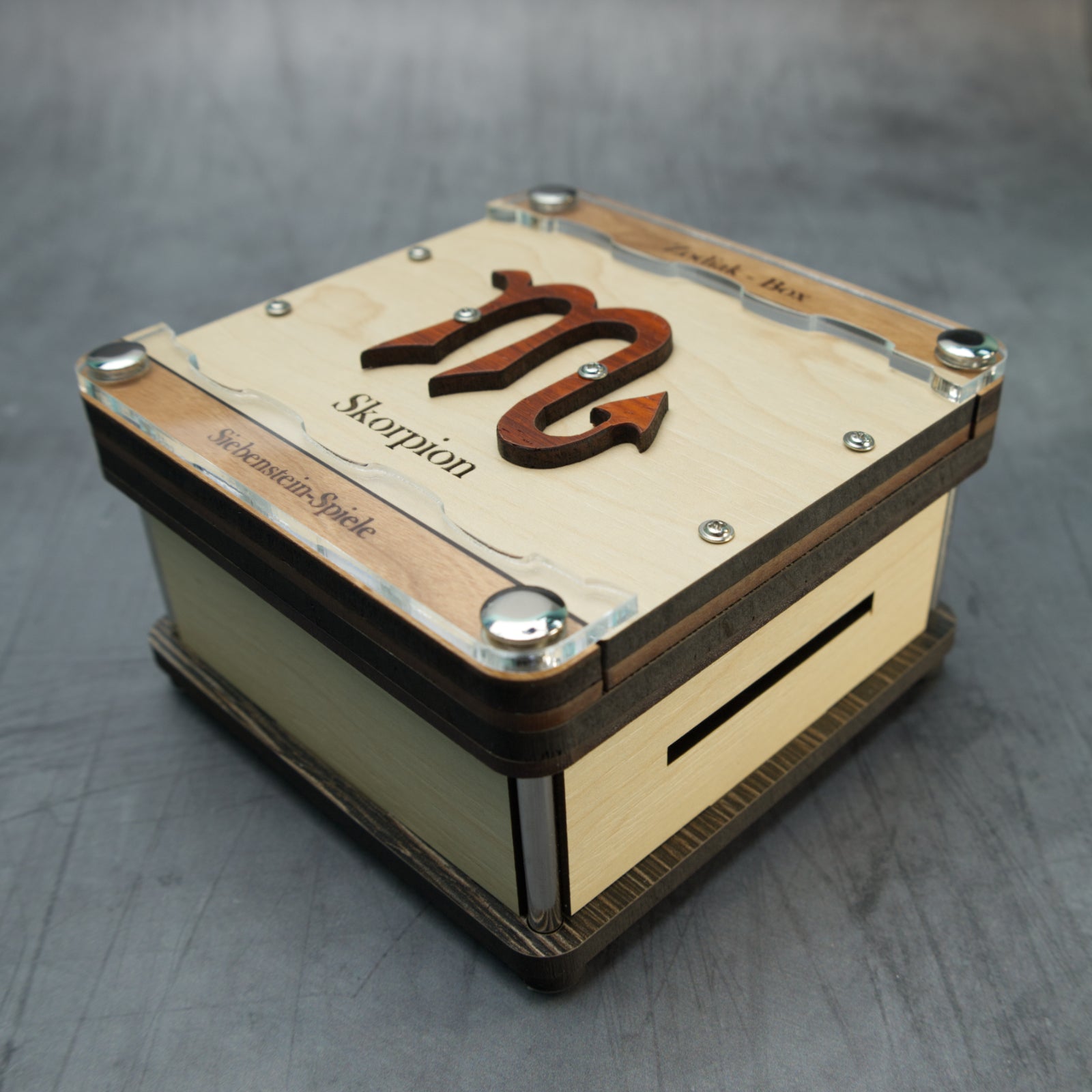 Zodiac Puzzle Boxes – Mechanical Maze Boxes by Siebenstein-Spiele
