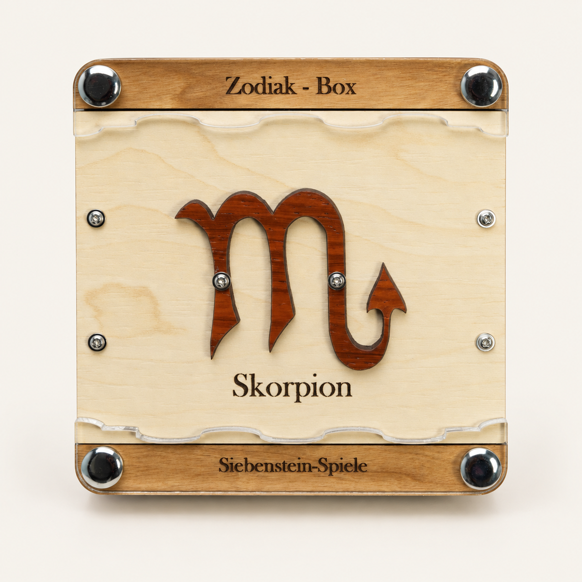 Zodiac Puzzle Box – Intermediate Maze Puzzle Box by Siebenstein-Spiele