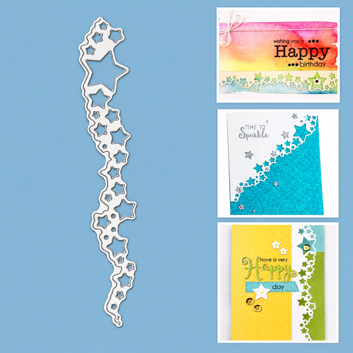 Starry Edge Cutout Stars Border Cutting Die