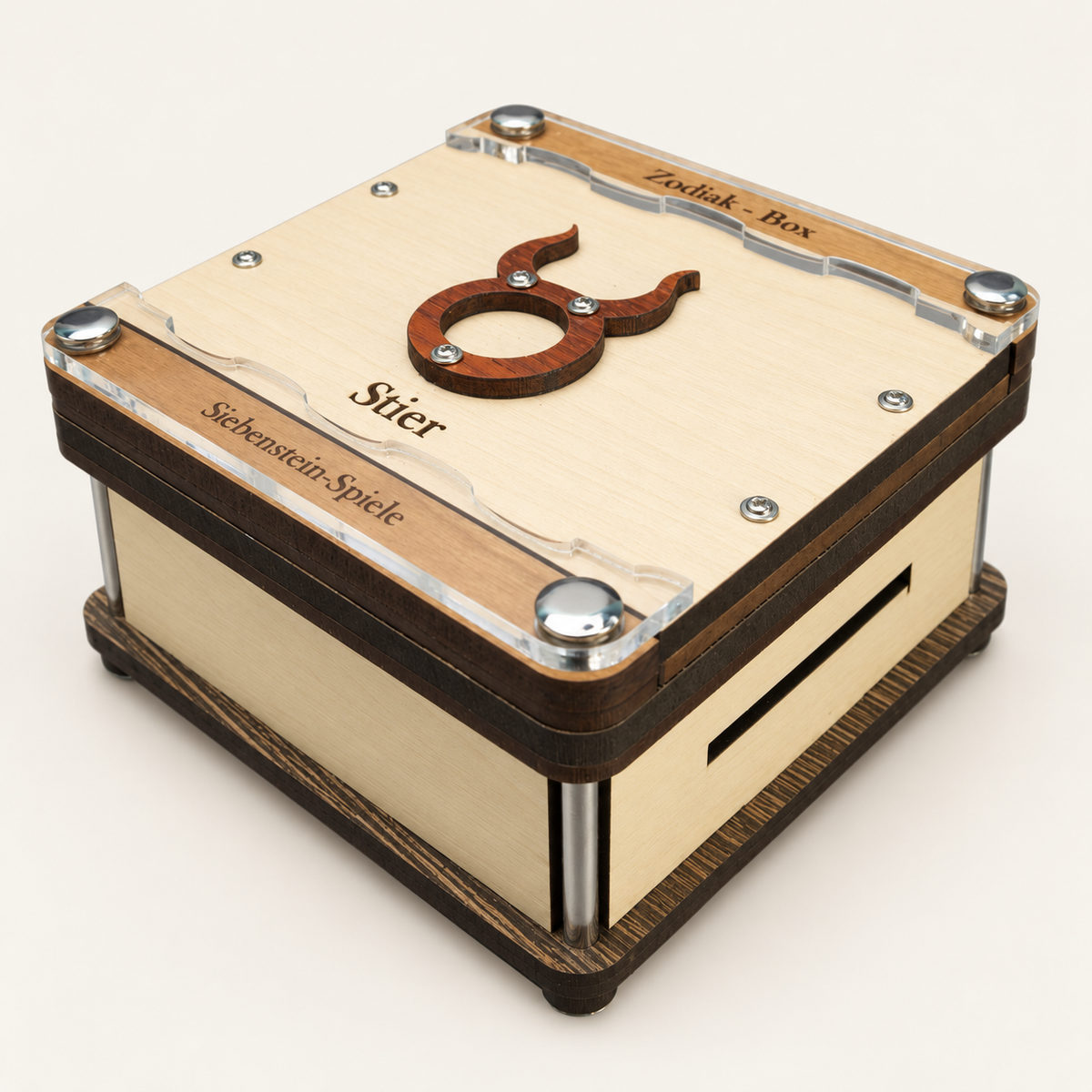 Zodiac Puzzle Box – Intermediate Maze Puzzle Box by Siebenstein-Spiele