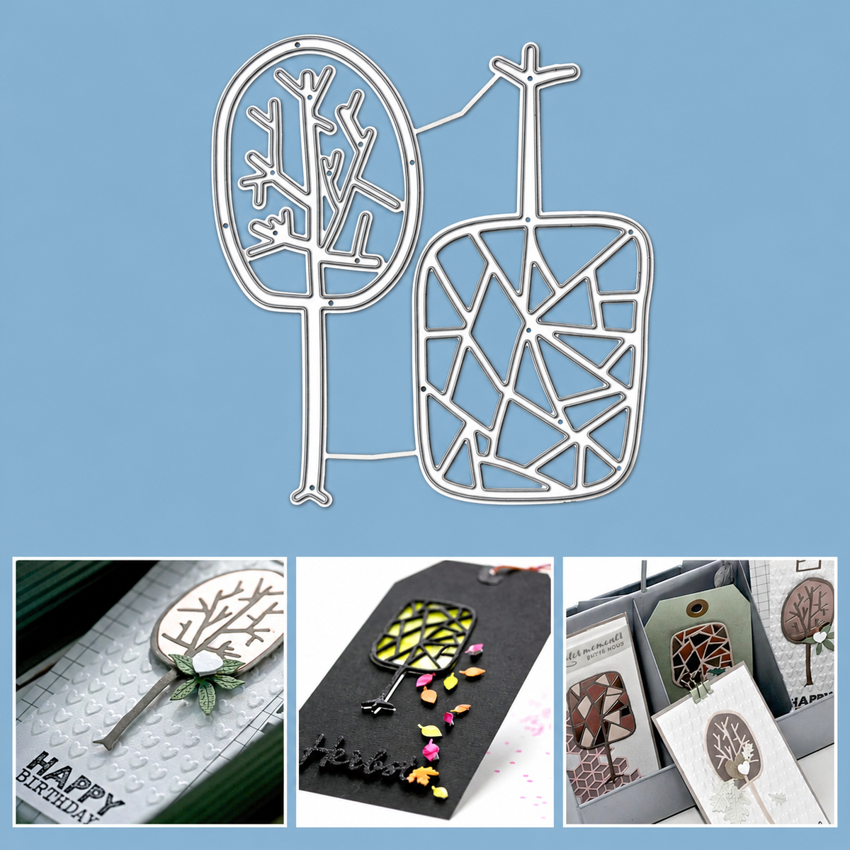 Modern Trees Duo Cutting Dies