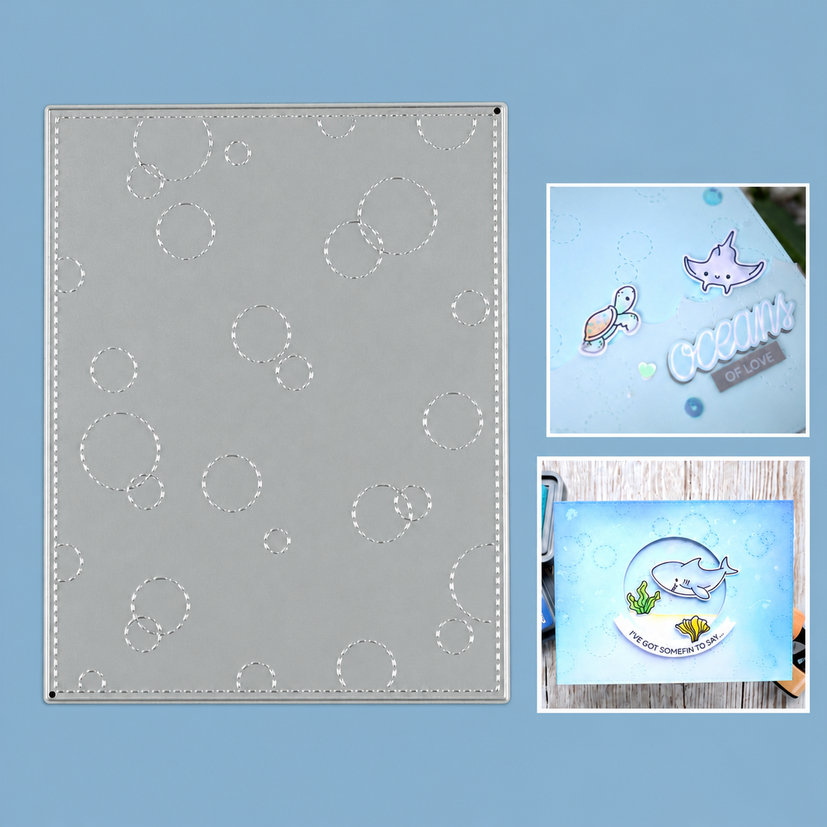 Underwater Air Bubbles Background Cutting & Embossing Die