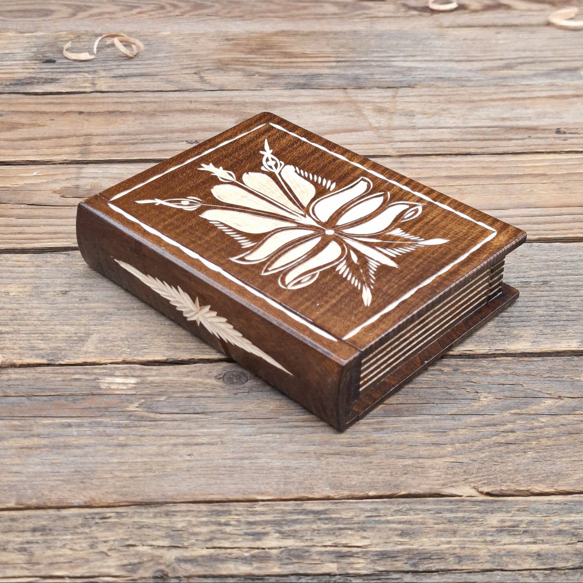 Romanian Secret Book Box – Beginner Trick Opening Puzzle Box by TransylvanyArt