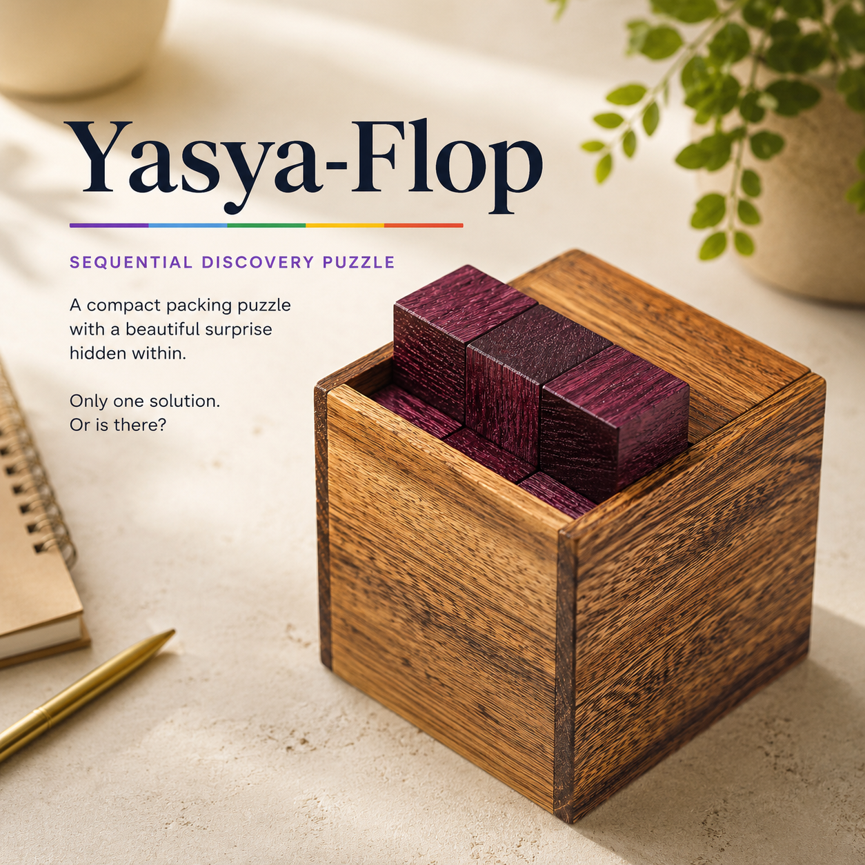 Yasya-Flop – Expert Packing Puzzle by Pelikan Puzzles