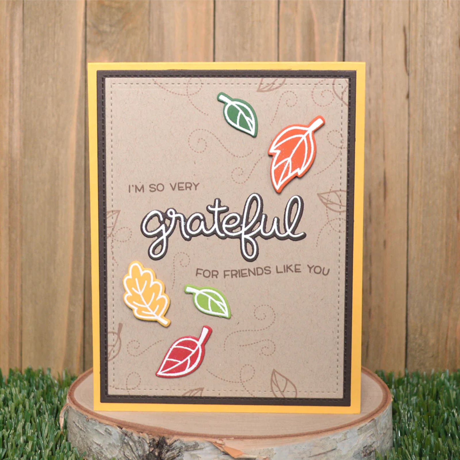 Fall Sentiments Cutting Dies & Stamps Set