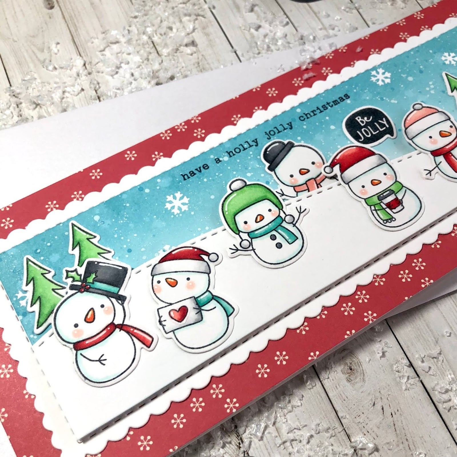 Nine Little Snowmen Cutting Dies & Stamps Set