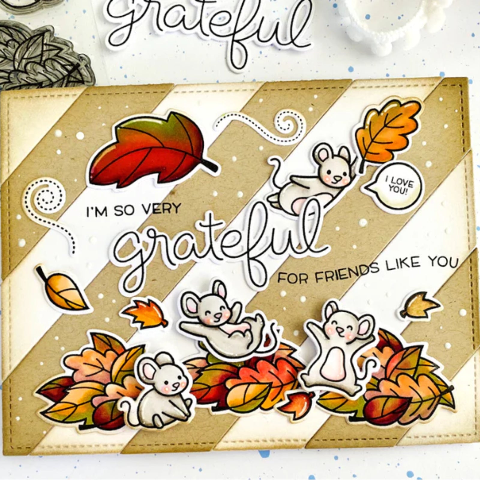 Fall Sentiments Cutting Dies & Stamps Set